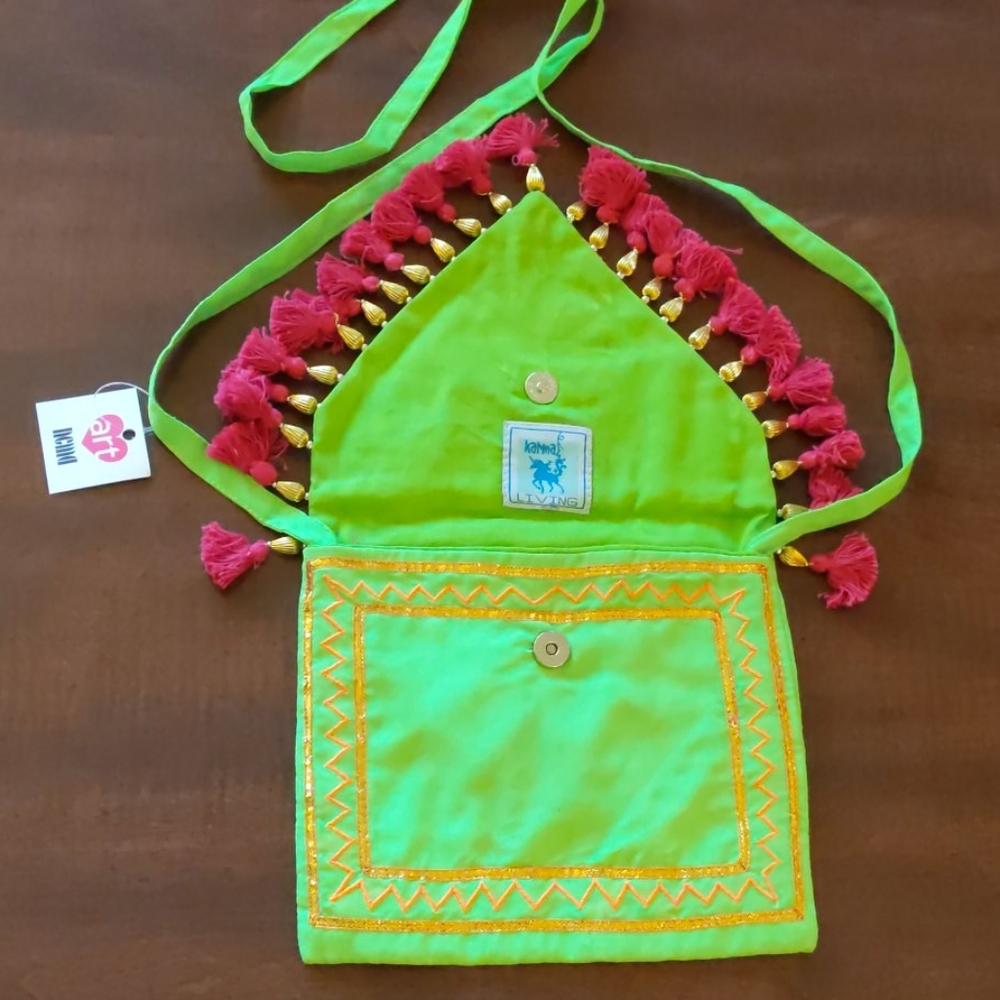 Day of the Dead purse (green, pink)  NWT - Picture 5 of 11